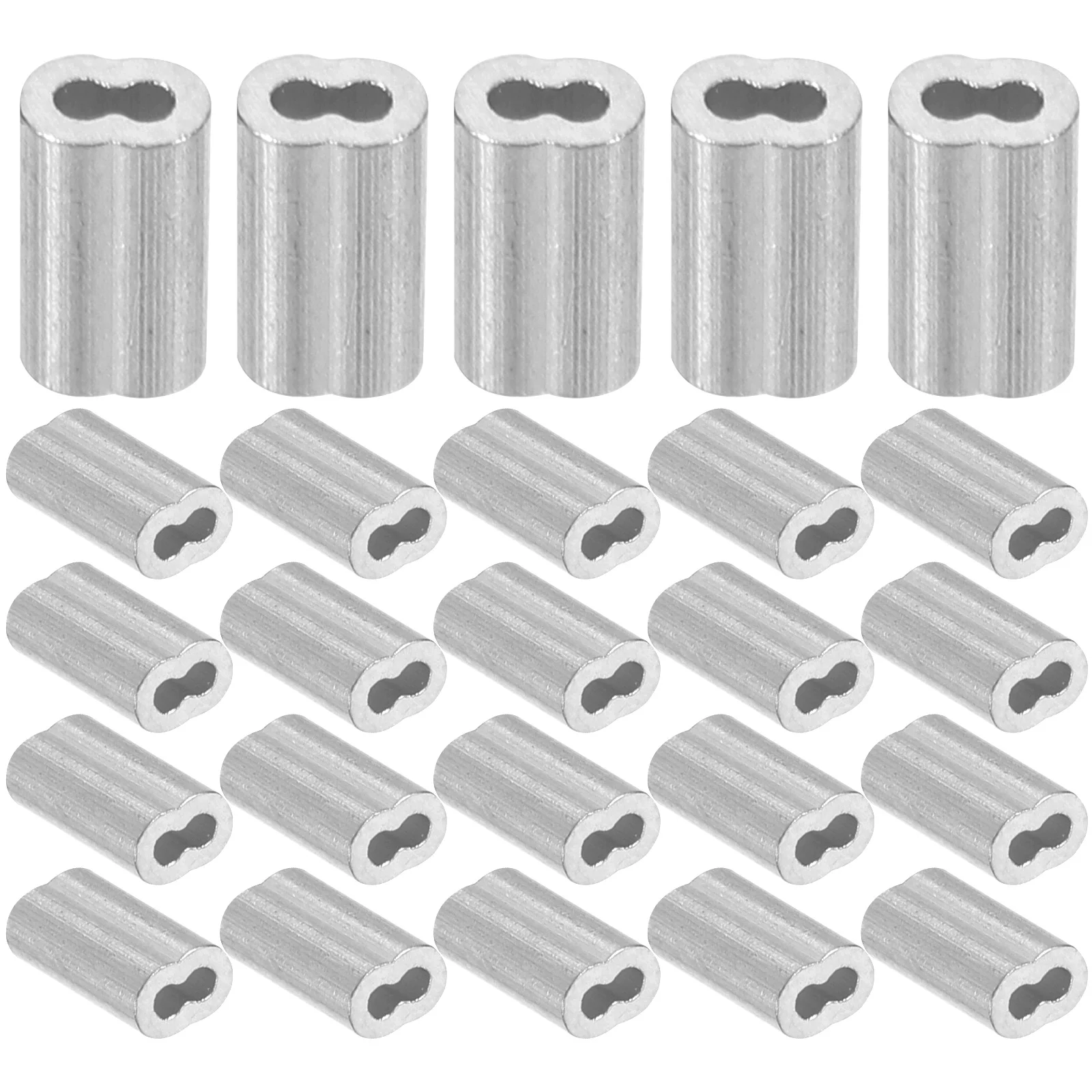 100 Pcs Aluminum Chuck 8-shaped Sleeve Ferrule Crimping Tool Throttle Cable Ends 
100 Pcs Aluminum Chuck 8-shaped Sleeve Ferrule Crimping Tool Throttle Cable Ends