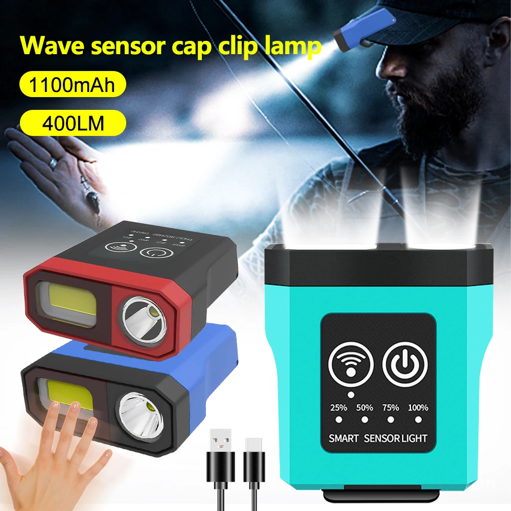 Portable USB Charging Headlight Wave Induction Cap Chuck Torch Hat Light Night Work Lamp Fishing Headlamp
Portable USB Charging Headlight Wave Induction Cap Chuck Torch Hat Light Night Work Lamp Fishing Headlamp