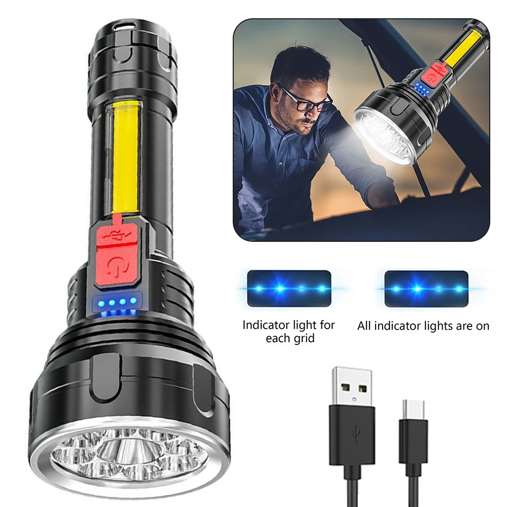 Фонарик светодиодный 350LM COB портативный фонарик 4 режима USB Перезаряжаемый IPX4 водонепроницаемый для путешествий на открытом воздухе приключ...
Фонарик светодиодный 350LM COB портативный фонарик 4 режима USB Перезаряжаемый IPX4 водонепроницаемый для путешествий на открытом воздухе приключ...