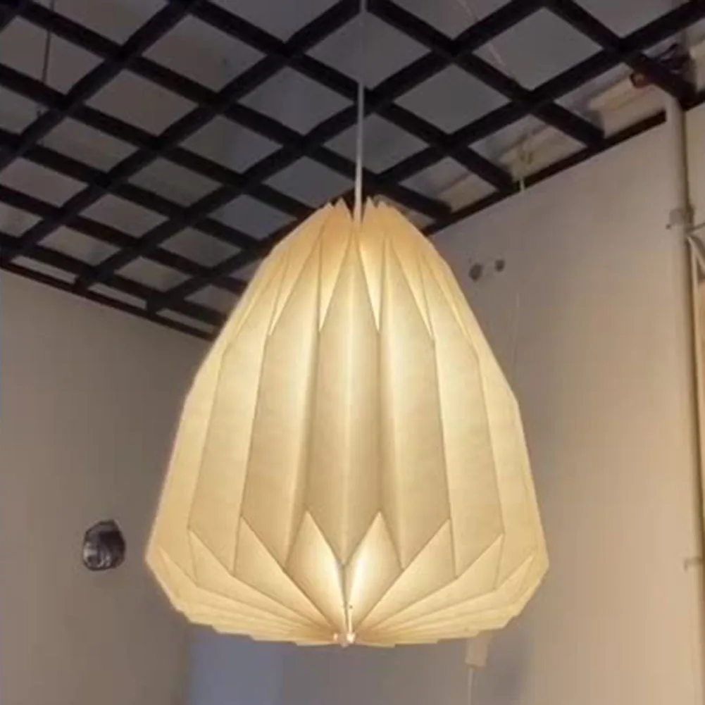 Nordic Creative Paper Origami Lantern Shade Foldable Hanging Pendant Light Art Decoration for Living Room Bedroom Dining Room
Nordic Creative Paper Origami Lantern Shade Foldable Hanging Pendant Light Art Decoration for Living Room Bedroom Dining Room