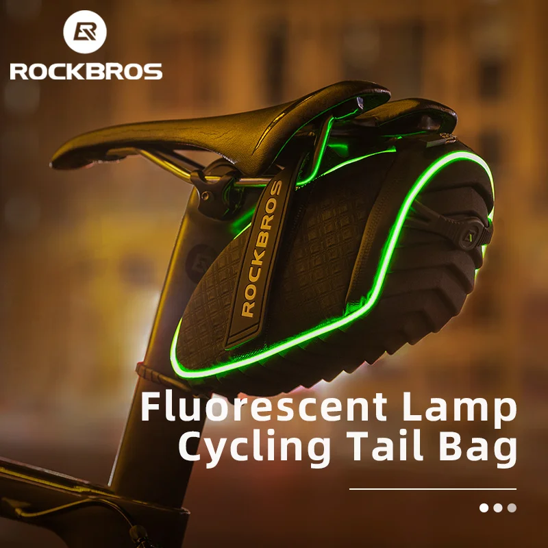 ROCKBROS Bike Bag MTB Road Luminous Saddle Bags Seat Cycling Tail Rear Pouch Bag With Rain Cover Waterproof Bike Accessories
ROCKBROS Bike Bag MTB Road Luminous Saddle Bags Seat Cycling Tail Rear Pouch Bag With Rain Cover Waterproof Bike Accessories