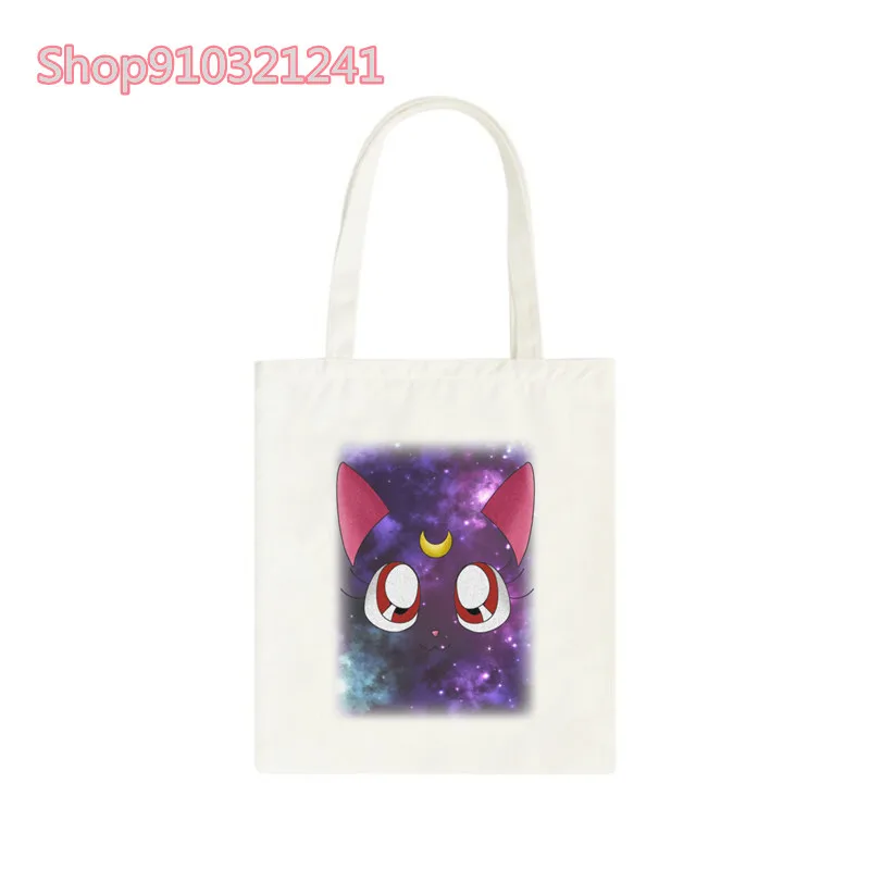 Kawaii Moon cat shopping bag print anime reusable grocery recycle bag shopper cute cartoon canvas bag women reusable bolsa
Kawaii Moon cat shopping bag print anime reusable grocery recycle bag shopper cute cartoon canvas bag women reusable bolsa