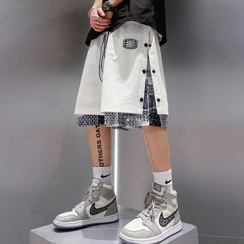 Shorts For Loose Casual White Cashew Male Hiphop Korean Beach Fashion Streetwear Shorts Japanese Harajuku Print Baggy Shorts Men
Shorts For Loose Casual White Cashew Male Hiphop Korean Beach Fashion Streetwear Shorts Japanese Harajuku Print Baggy Shorts Men