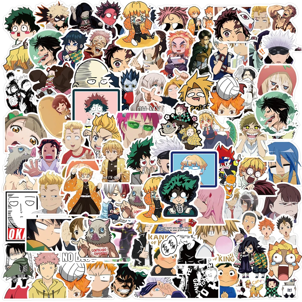 10/30/50/100pcs Cute Mix Anime Demon Slayer Attack on Titan Stickers Motorcycle Car Laptop Phone Luggage Kid Cartoon Sticker Toy
10/30/50/100pcs Cute Mix Anime Demon Slayer Attack on Titan Stickers Motorcycle Car Laptop Phone Luggage Kid Cartoon Sticker Toy