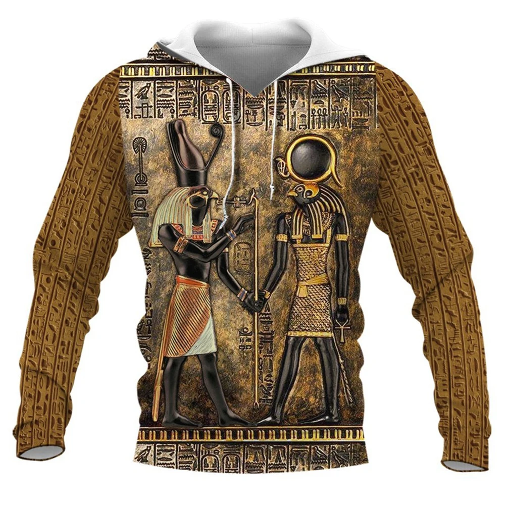 

CLOOCL Men Hoodie Gods of Ancient Egypt 3D All Over Printed Pullover Unisex Fashion Zipper Hooded Summer Coat Sudadera Hombre