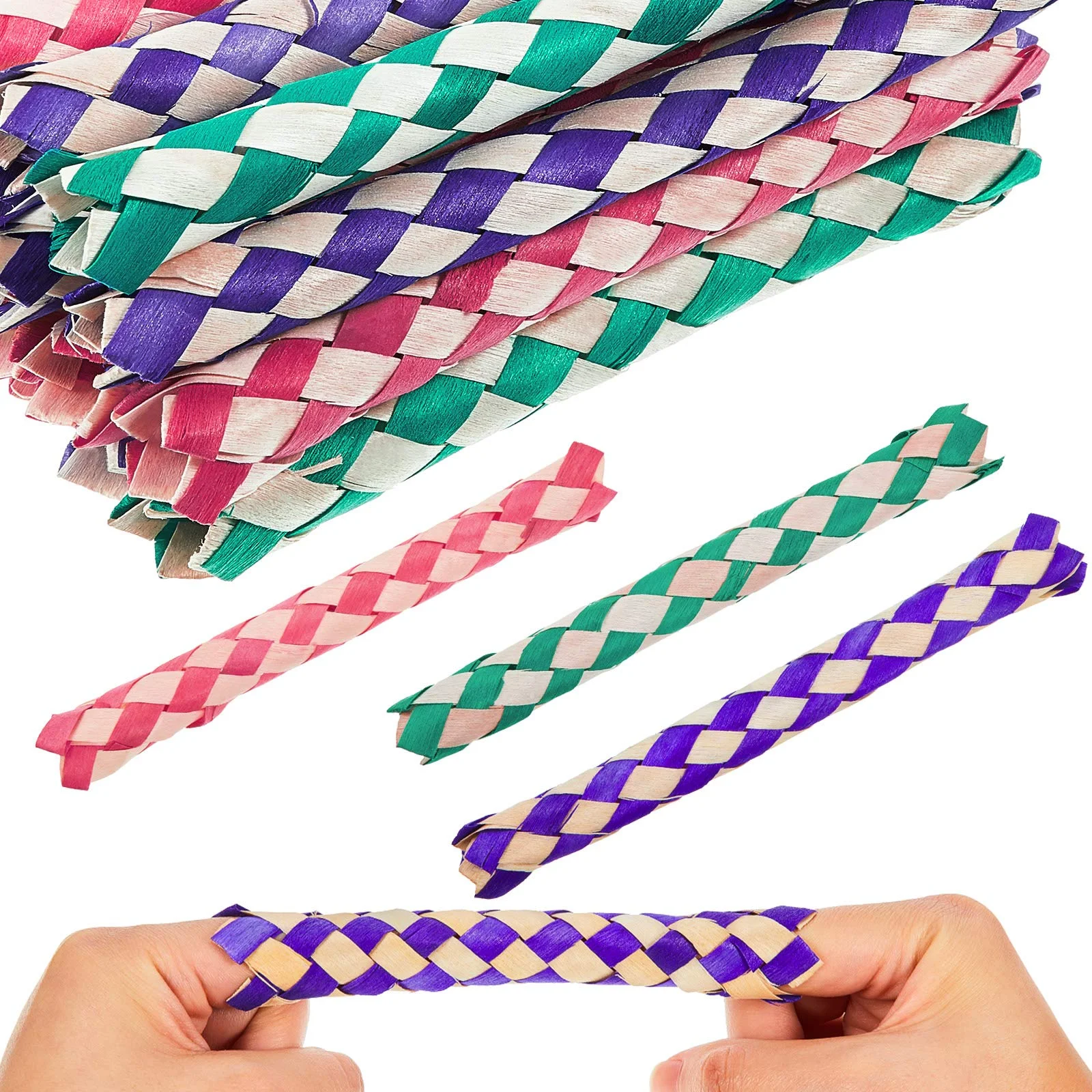 24 Pack Chinese Finger Trap Bamboo Finger Traps Bird Chew Toy Birds Foraging Chopper Toy for Kids Birthday Party Favors
24 Pack Chinese Finger Trap Bamboo Finger Traps Bird Chew Toy Birds Foraging Chopper Toy for Kids Birthday Party Favors