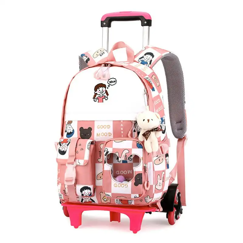 Rolling Backpack Waterproof Ergonomic Wheeled Backpack Colorful Cartoon Middle Elementary Trolley Daypack for Easy Travel School
Rolling Backpack Waterproof Ergonomic Wheeled Backpack Colorful Cartoon Middle Elementary Trolley Daypack for Easy Travel School