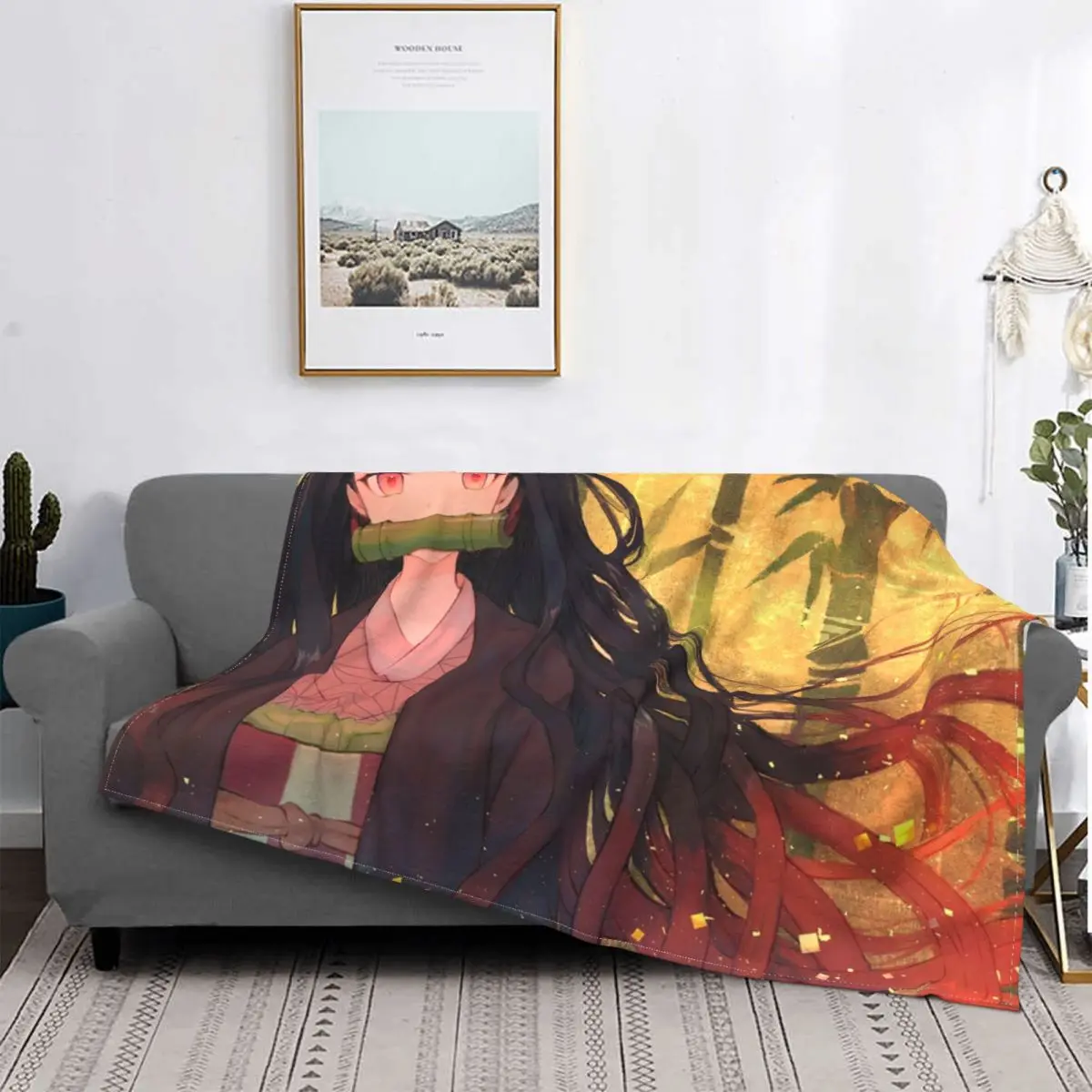 Demon Slayer Kamado Nezuko Flannel Blanket Creative Home Carpet Anime Kimetsu no Yaiba
Demon Slayer Kamado Nezuko Flannel Blanket Creative Home Carpet Anime Kimetsu no Yaiba