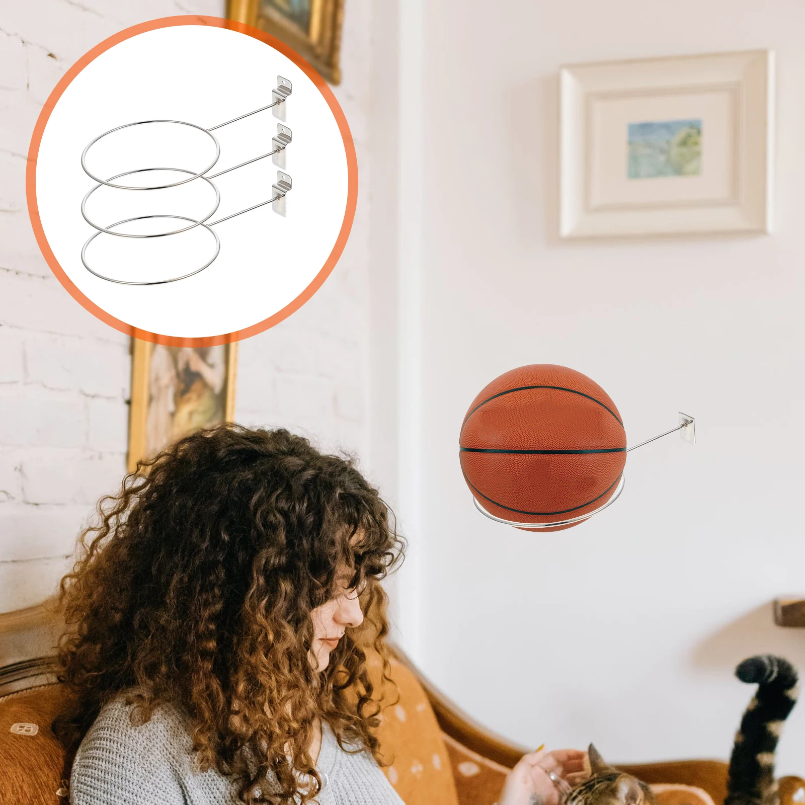 3Pcs Rack Ball Showing Rack Hats Display Rack Basketball Holder Iron Balls Bracket for Indoor Supermarket Shop Mall
3Pcs Rack Ball Showing Rack Hats Display Rack Basketball Holder Iron Balls Bracket for Indoor Supermarket Shop Mall