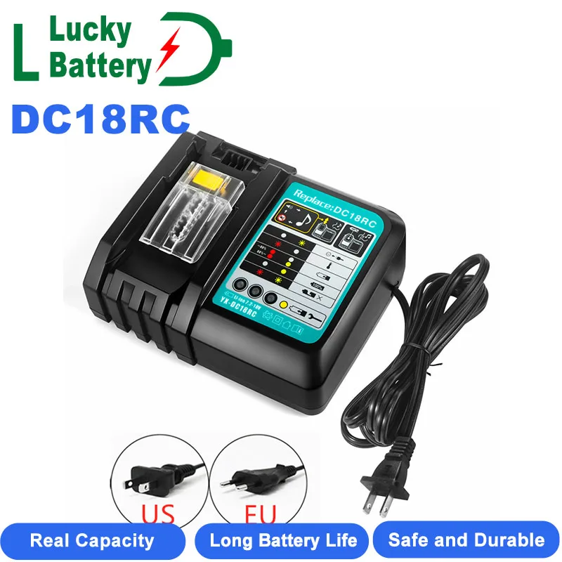 Lucky DC Charger 7.2-18V Lithium Charger for Makita Li-ion Battery,DC14SA,DC18SC,DC18RA,DC18RD,DC18RCT,BL1830,BL1415 BL1420
Lucky DC Charger 7.2-18V Lithium Charger for Makita Li-ion Battery,DC14SA,DC18SC,DC18RA,DC18RD,DC18RCT,BL1830,BL1415 BL1420