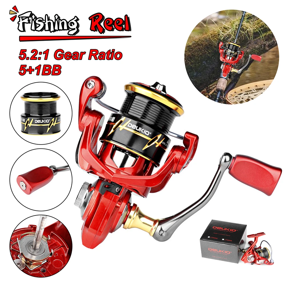 2022 New Fishing Reel 5+1BB 6.2:1 high speed Max Drag 6kg Carretilha De Pesca 2500 3000 Series Spinning Reels Windlass Surf Reel
2022 New Fishing Reel 5+1BB 6.2:1 high speed Max Drag 6kg Carretilha De Pesca 2500 3000 Series Spinning Reels Windlass Surf Reel