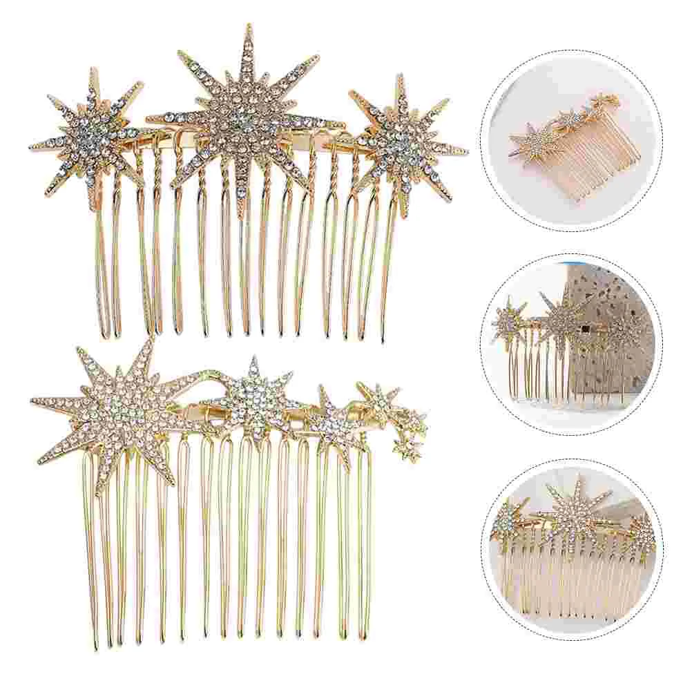 2 Pcs Snowflake Hair Comb Bridal Clip Womens Headpiece Girls Hairpin Rhinestone Headpieces Metal Wedding Bridesmaid
2 Pcs Snowflake Hair Comb Bridal Clip Womens Headpiece Girls Hairpin Rhinestone Headpieces Metal Wedding Bridesmaid