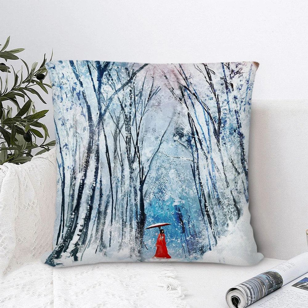 February Snow Polyester Pillow Cover Decorative Pillows for Sofa Bedroom Pillow Cases Home Decor Cushion Covers 45*45cm
February Snow Polyester Pillow Cover Decorative Pillows for Sofa Bedroom Pillow Cases Home Decor Cushion Covers 45*45cm