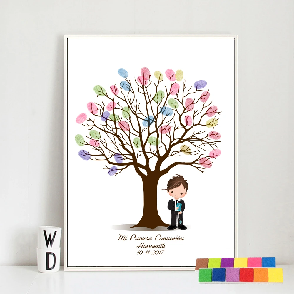 First Common Child Kanvas Poster Fingerprints Tree Book Guest Baptism Birthday Baby Shower Souvenir Art Image Decoration Room
First Common Child Kanvas Poster Fingerprints Tree Book Guest Baptism Birthday Baby Shower Souvenir Art Image Decoration Room