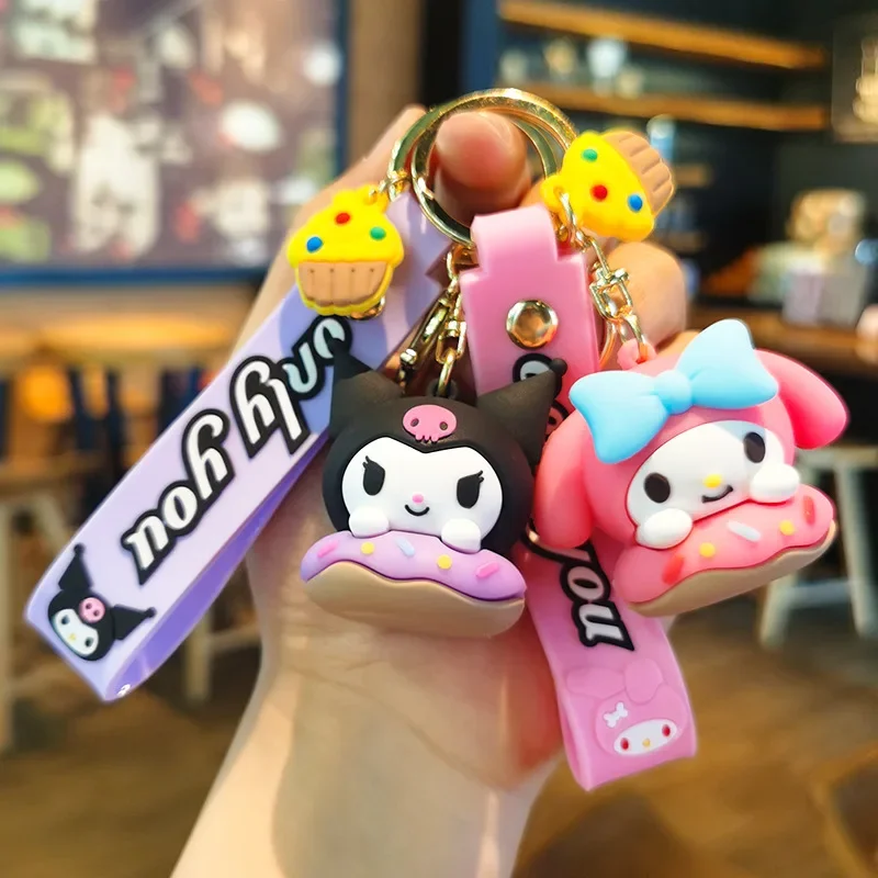 HelloKittys Cartoon Cute Key Chain Kuromis My Melodys Donuts Bag Pendant Dolls Pvc Lovers Decoration Toys Pendant for Kids Gifts
HelloKittys Cartoon Cute Key Chain Kuromis My Melodys Donuts Bag Pendant Dolls Pvc Lovers Decoration Toys Pendant for Kids Gifts