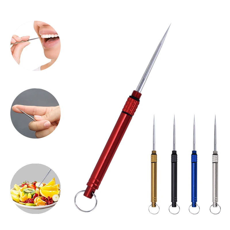 Portable Self Defense Reusable Titanium Toothpicks Metal Pocket Keychain Survival Tool Outdoor Camp Survival Tool Weapon
Portable Self Defense Reusable Titanium Toothpicks Metal Pocket Keychain Survival Tool Outdoor Camp Survival Tool Weapon