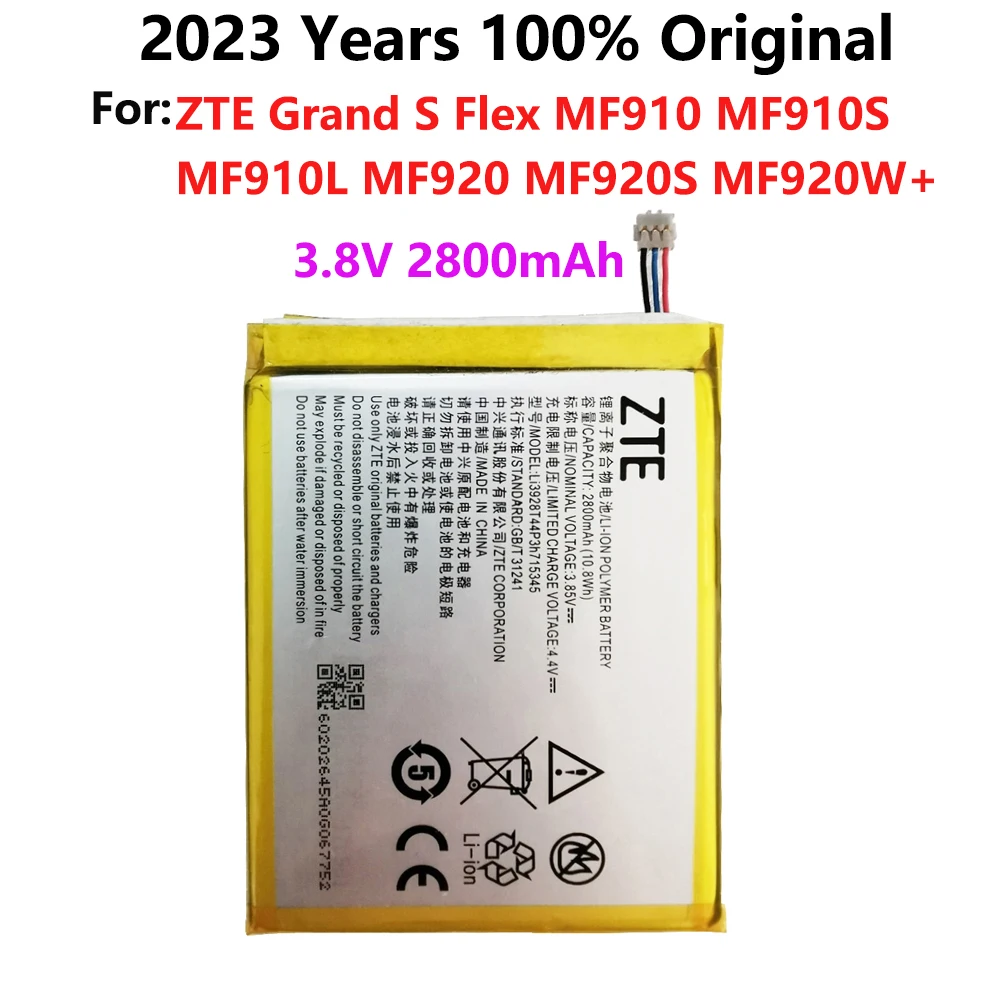 Аккумулятор 3,8 в 2800 мАч LI3823T43P3h715345 для ZTE Grand S Flex/для ZTE MF910 MF910S MF910L MF920 MF920S
Аккумулятор 3,8 в 2800 мАч LI3823T43P3h715345 для ZTE Grand S Flex/для ZTE MF910 MF910S MF910L MF920 MF920S