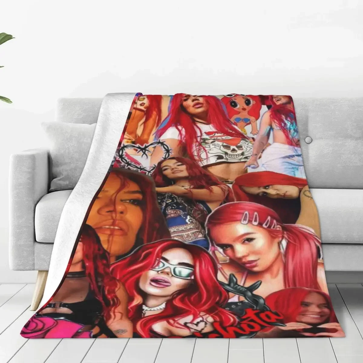 Latin Singer Karol G Blanket Flannel Spring Autumn Music Multi-function Lightweight Thin Throw Blanket for Bed Car Bedding Throw
Latin Singer Karol G Blanket Flannel Spring Autumn Music Multi-function Lightweight Thin Throw Blanket for Bed Car Bedding Throw