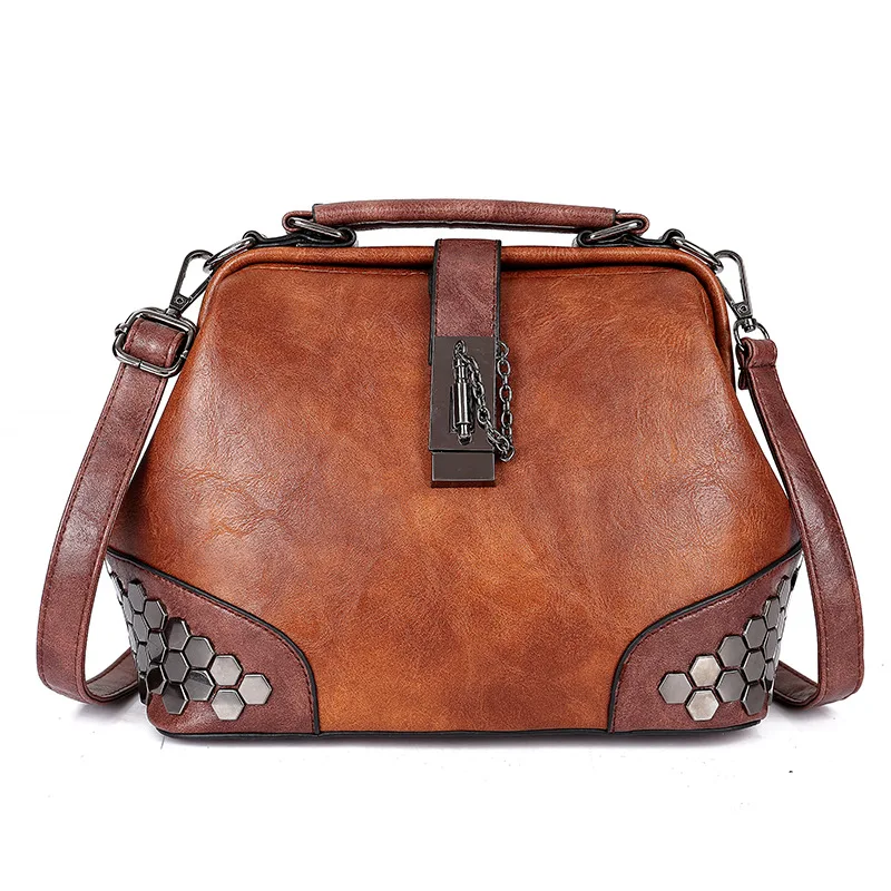 New Fashion Casual Lady Bag Lock Rivet Solid Color Single Shoulder Bag Handbag Single Shoulder Messenger Bag Handbags for Women
New Fashion Casual Lady Bag Lock Rivet Solid Color Single Shoulder Bag Handbag Single Shoulder Messenger Bag Handbags for Women