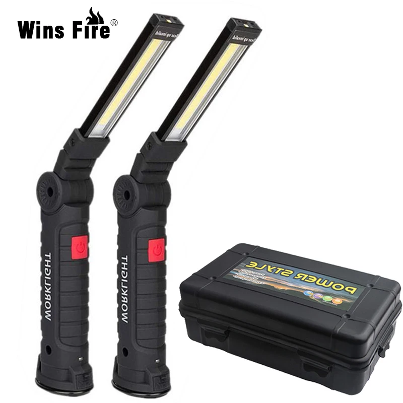 USB Rechargeable Flashlight COB LED Torch Multi Function Folding Work Light with Built-in Battery Set 5 Modes Camping Flashlight
USB Rechargeable Flashlight COB LED Torch Multi Function Folding Work Light with Built-in Battery Set 5 Modes Camping Flashlight