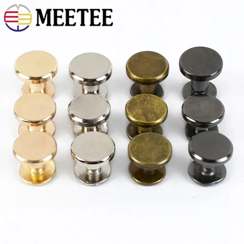 Meetee 20Pcs 5-8mm Flat Head Screws Nail Rivet DIY Bag Book Notebook Metal Binding Belt Rivets Buckle Hardware Accessories
Meetee 20Pcs 5-8mm Flat Head Screws Nail Rivet DIY Bag Book Notebook Metal Binding Belt Rivets Buckle Hardware Accessories