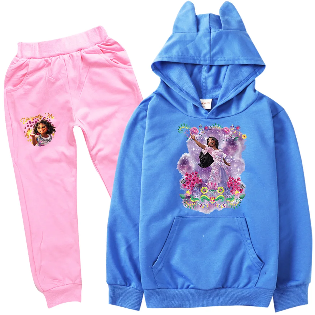 2022 New Disney Beautiful Cartoon Encanto Mirabel Cat Ears Hoodie Sportswear Top + Pants Set Girls Christmas Outfit 2-15Y
2022 New Disney Beautiful Cartoon Encanto Mirabel Cat Ears Hoodie Sportswear Top + Pants Set Girls Christmas Outfit 2-15Y