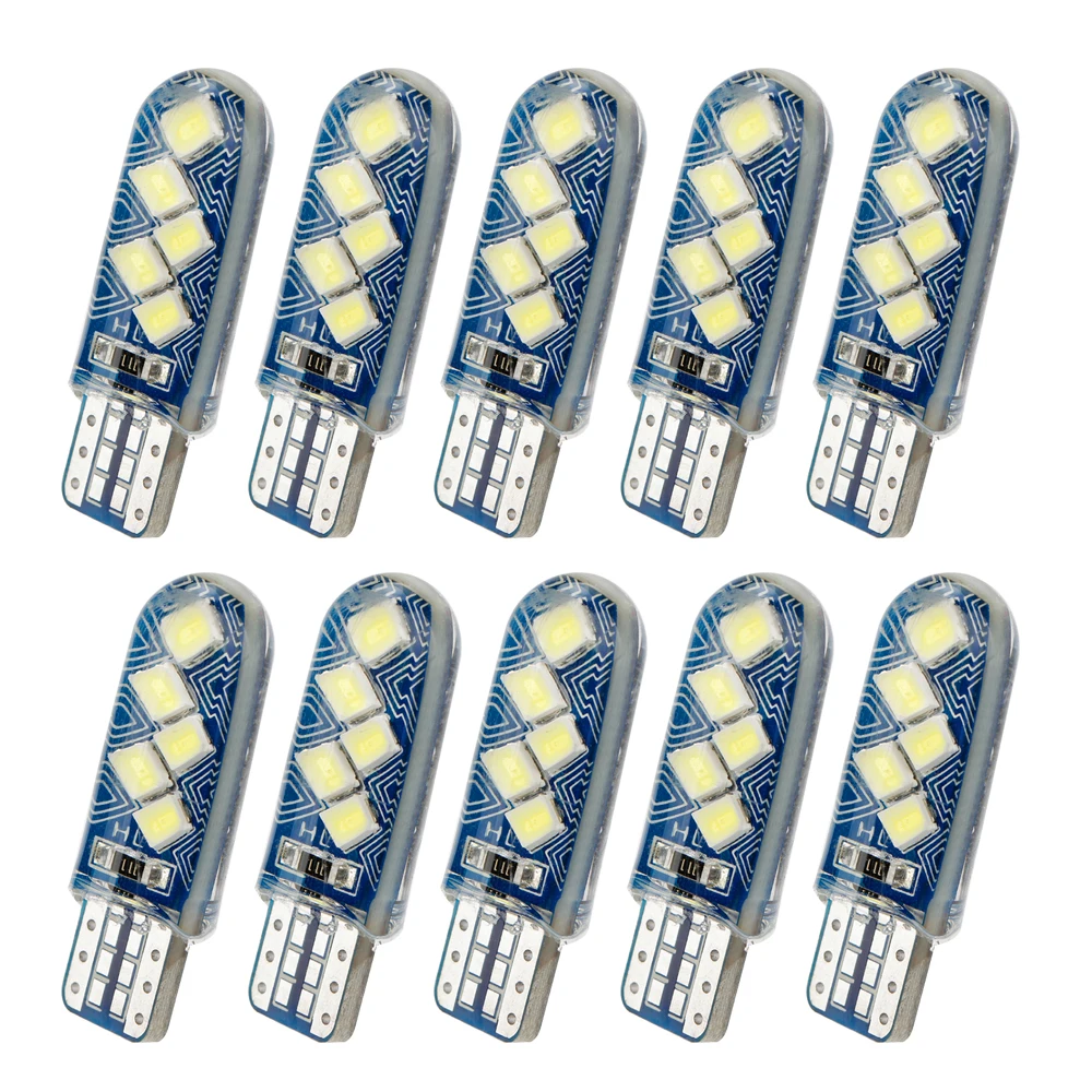 MIHAZ 10p силикагель T10 W5W 10 SMD лампа Canbus для Ford Honda Toyota универсальный автомобильный номерной знак купол чтение задние фонари багажника
MIHAZ 10p силикагель T10 W5W 10 SMD лампа Canbus для Ford Honda Toyota универсальный автомобильный номерной знак купол чтение задние фонари багажника