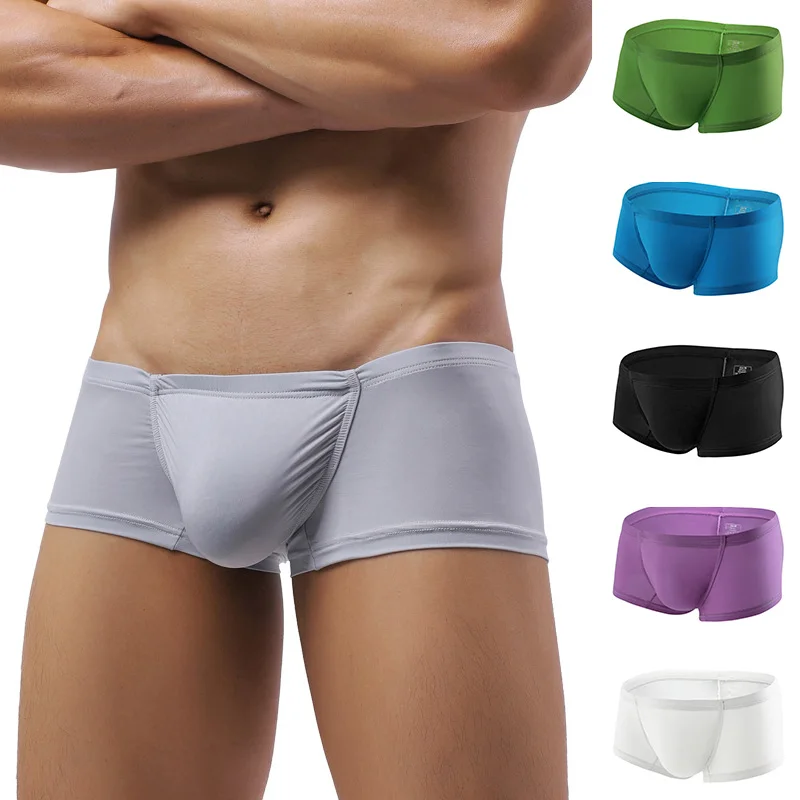 Summer Men Ice Silk Seamless Underwear Sexy Men's Boxers Shorts Male Panties Boxer Briefs Ultra-thin Breathable Underpants
Summer Men Ice Silk Seamless Underwear Sexy Men's Boxers Shorts Male Panties Boxer Briefs Ultra-thin Breathable Underpants