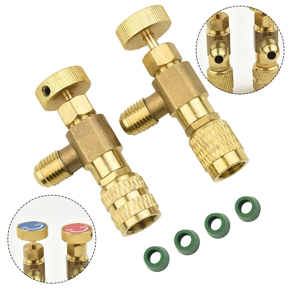 2* Refrigeration Charging Air Conditioning Adapter For R22/R410A 1/4" Male&Female Safety Valve Copper Hose Adaptor Cooling Tools
2* Refrigeration Charging Air Conditioning Adapter For R22/R410A 1/4" Male&Female Safety Valve Copper Hose Adaptor Cooling Tools