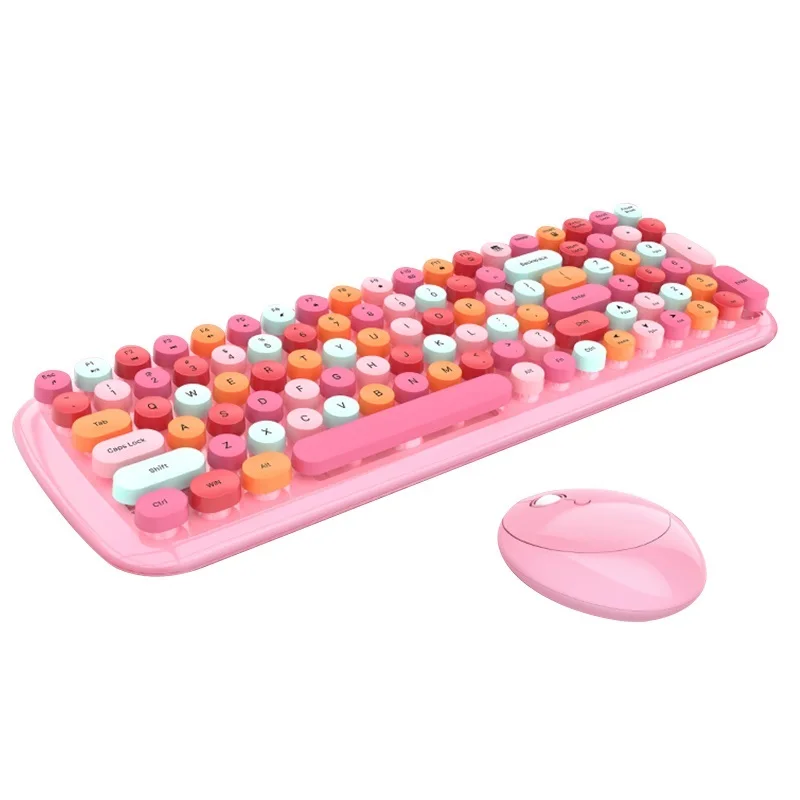 2022.Wireless Keyboard and Mouse Set with Round Gorgeous Keycaps PC Keyboard and Mouse Combo for Computer Notebook Laptop Game 
2022.Wireless Keyboard and Mouse Set with Round Gorgeous Keycaps PC Keyboard and Mouse Combo for Computer Notebook Laptop Game