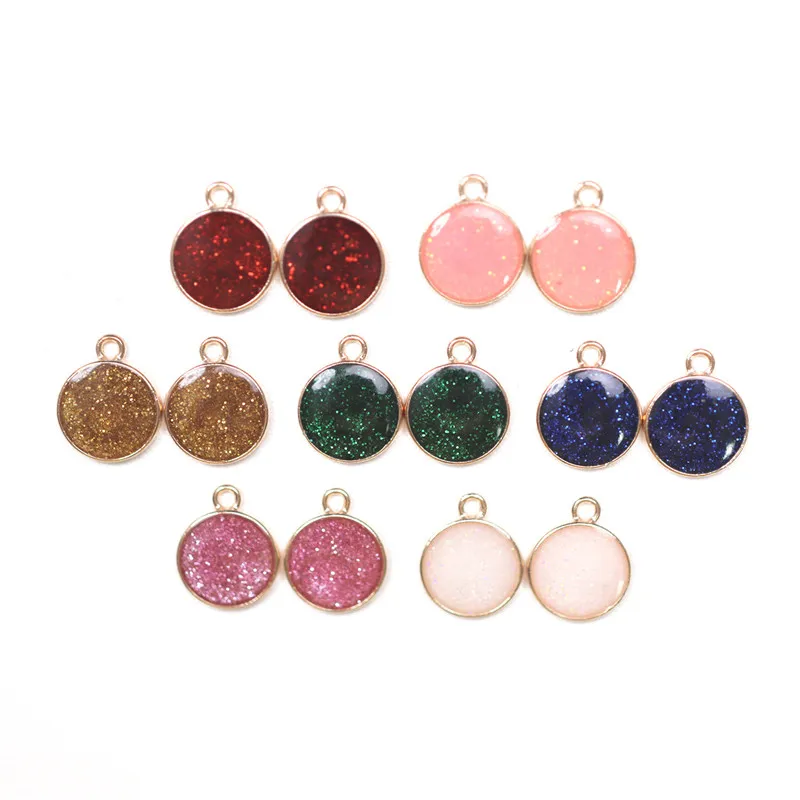 10pcs/pack Colorful Glitter Round Shape Enamel Charms Pendants for Women Girls DIY Necklace Jewlery Findings DIY Craft 13*16mm 
10pcs/pack Colorful Glitter Round Shape Enamel Charms Pendants for Women Girls DIY Necklace Jewlery Findings DIY Craft 13*16mm