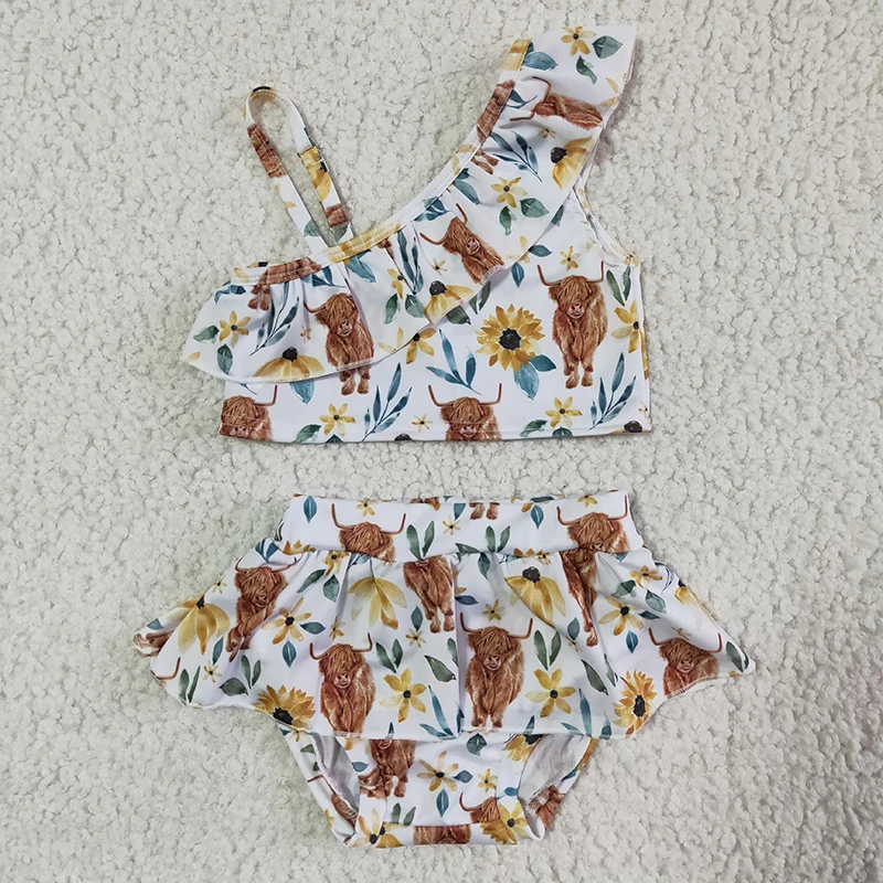 Модная летняя одежда для купания, одежда для маленьких девочек, горячая Распродажа, бикини из двух предметов в западном стиле, корова, Подсолнух, купальный костюм
Модная летняя одежда для купания, одежда для маленьких девочек, горячая Распродажа, бикини из двух предметов в западном стиле, корова, Подсолнух, купальный костюм
