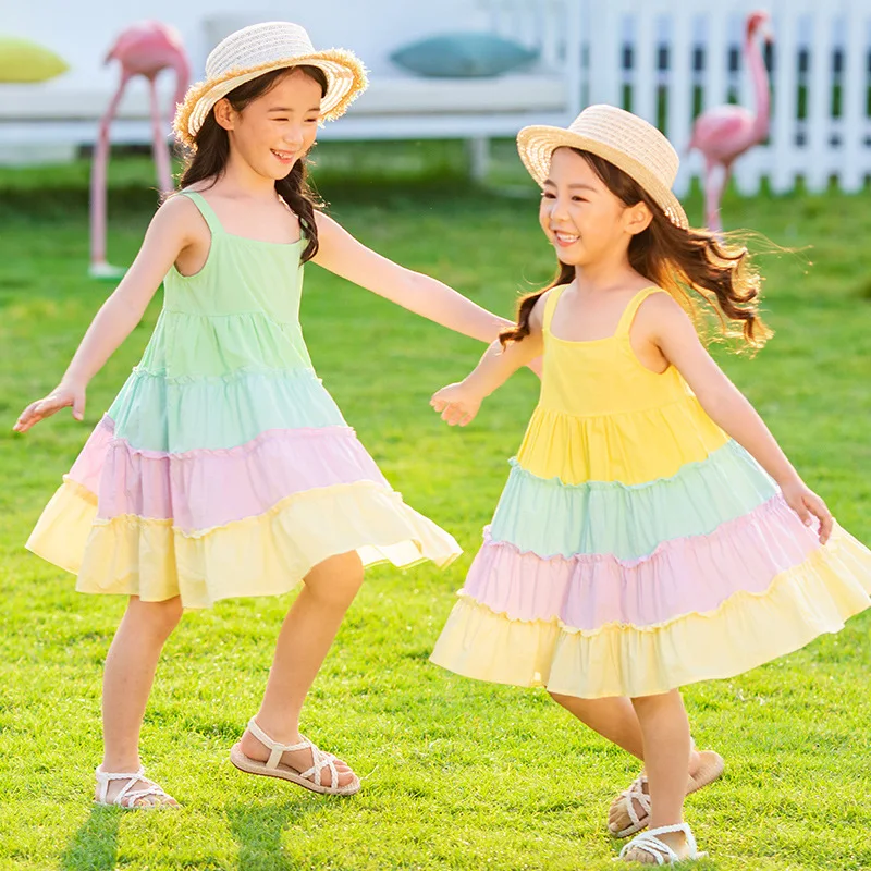 2022 summer children's clothing girls rainbow skirt cotton dress little girl suspenders rainbow skirt
2022 summer children's clothing girls rainbow skirt cotton dress little girl suspenders rainbow skirt