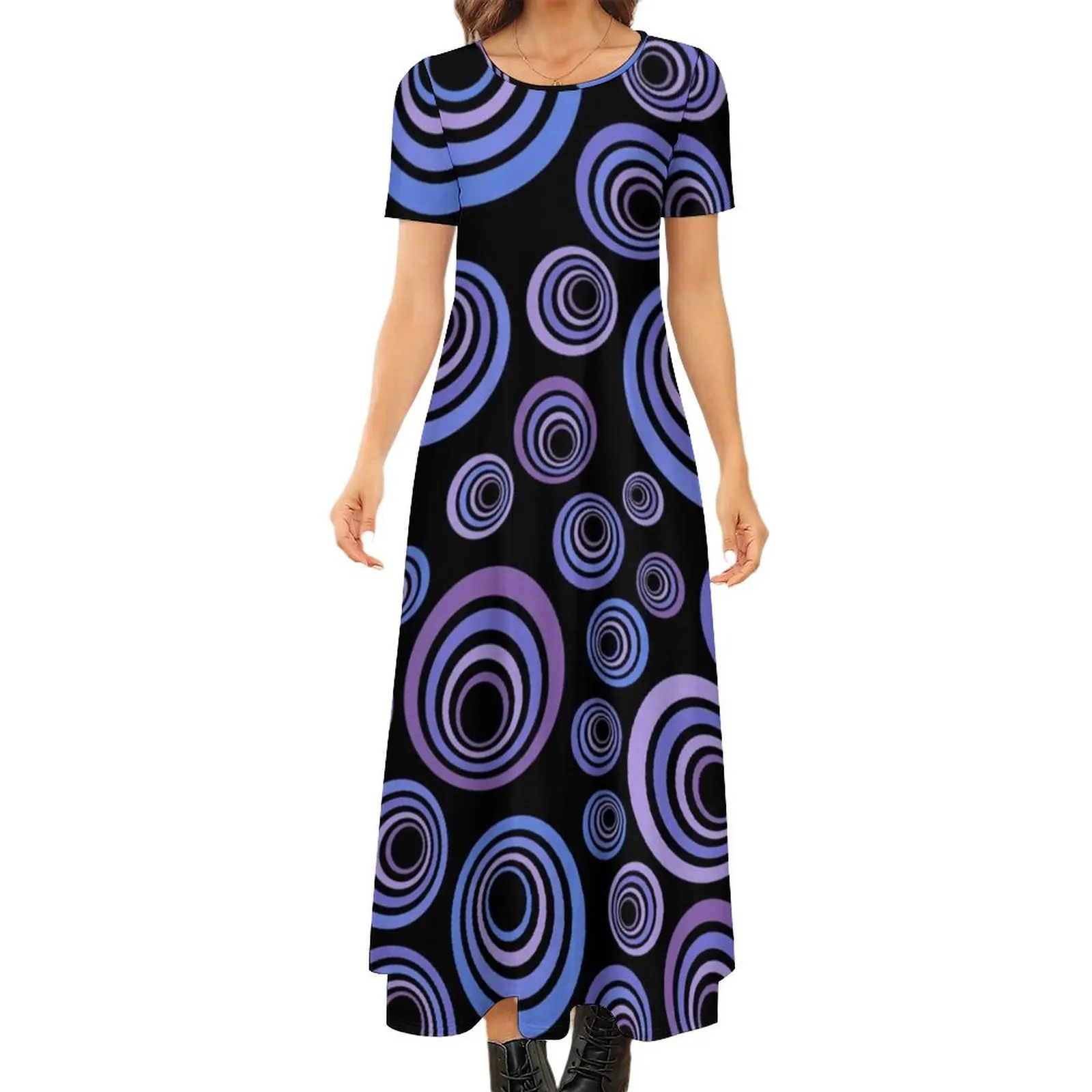 Retro Circles Print Dress Ultraviolet Pattern Korean Fashion Bohemia Long Dresses Ladies Vintage Maxi Dress Birthday Gift
Retro Circles Print Dress Ultraviolet Pattern Korean Fashion Bohemia Long Dresses Ladies Vintage Maxi Dress Birthday Gift
