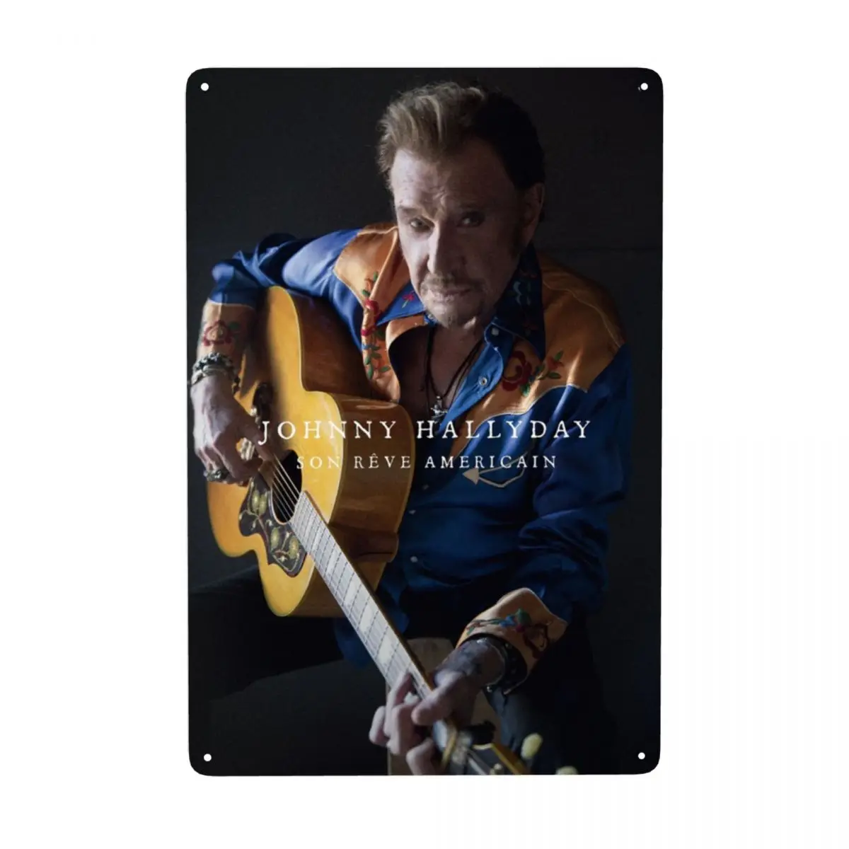 Johnny Hallyday Metal Sign Modern French Rock Singer Tin Decorative Signs Plaque Pub Cafe Yard Man Cave Bar Wall Decor Art 
Johnny Hallyday Metal Sign Modern French Rock Singer Tin Decorative Signs Plaque Pub Cafe Yard Man Cave Bar Wall Decor Art