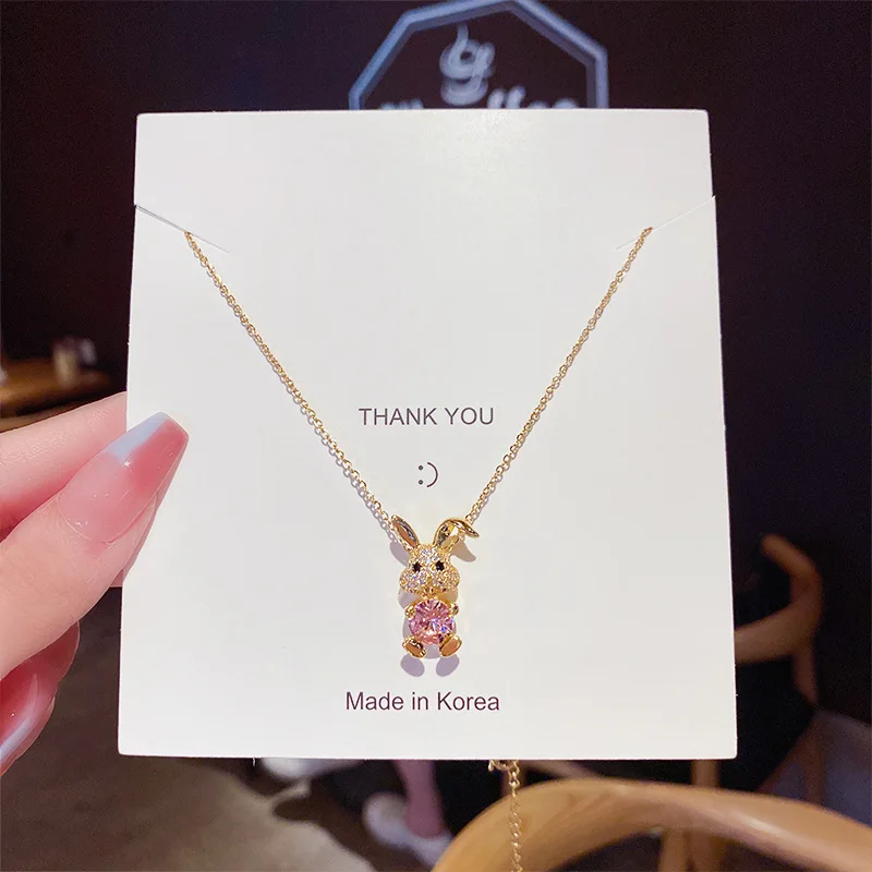 WANGAIYAO's new fashion titanium steel does not fade cute rabbit necklace women's clavicle chain light luxury simple wild long s
WANGAIYAO's new fashion titanium steel does not fade cute rabbit necklace women's clavicle chain light luxury simple wild long s