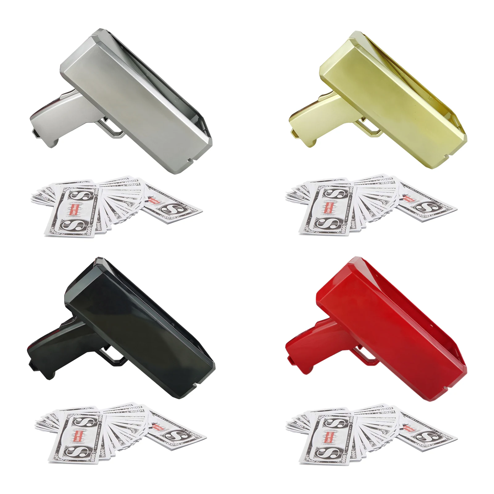 Golden Black Money Shooter Paper Playing Make It Rain Toy Shooter Handheld Cash Ejector Fake Bill Dispenser with Play Money 100
Golden Black Money Shooter Paper Playing Make It Rain Toy Shooter Handheld Cash Ejector Fake Bill Dispenser with Play Money 100