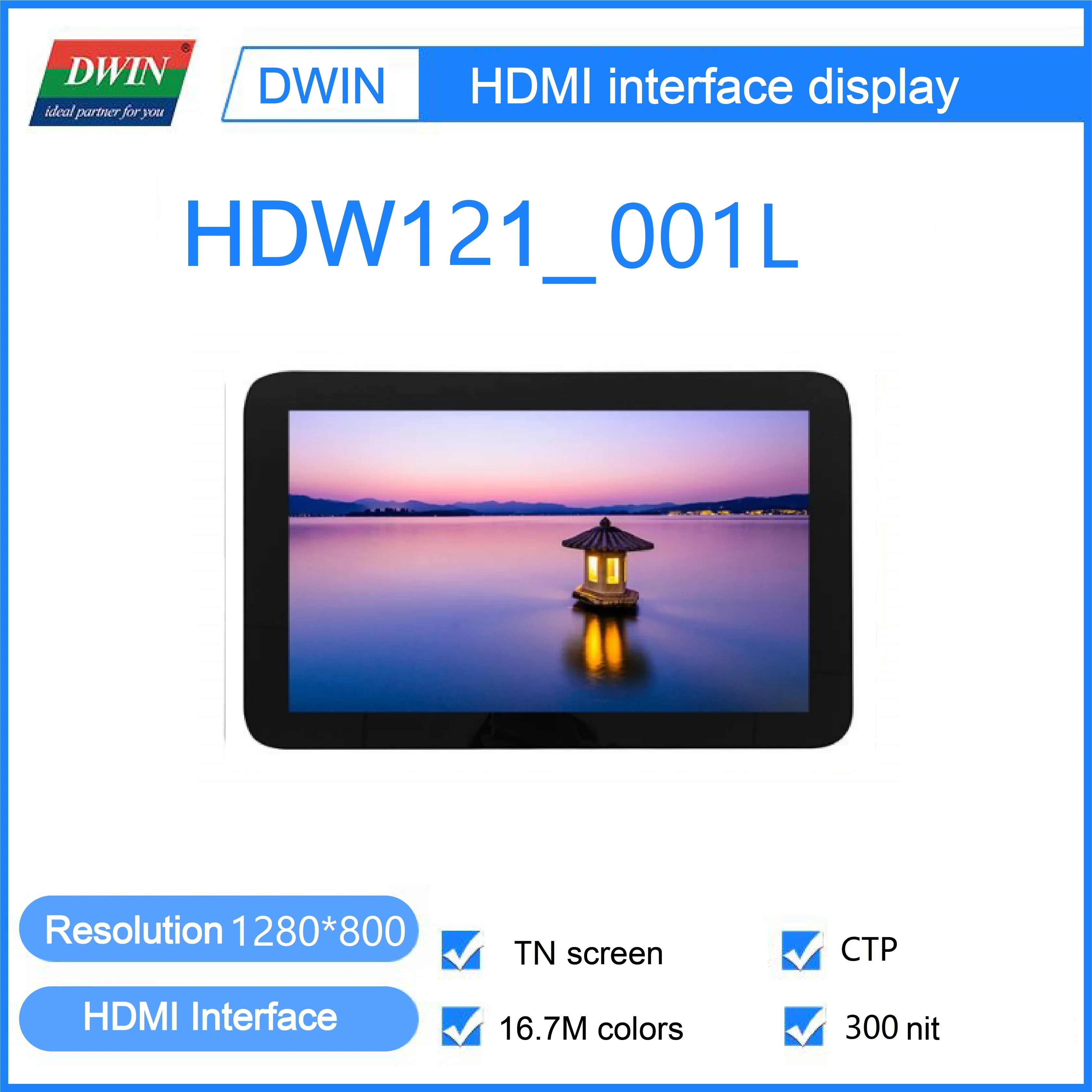 DWIN 12.1'' 1280*800 HDMI Interface LCD Display TN TFT Touch Screen Capacitive Panel
DWIN 12.1'' 1280*800 HDMI Interface LCD Display TN TFT Touch Screen Capacitive Panel