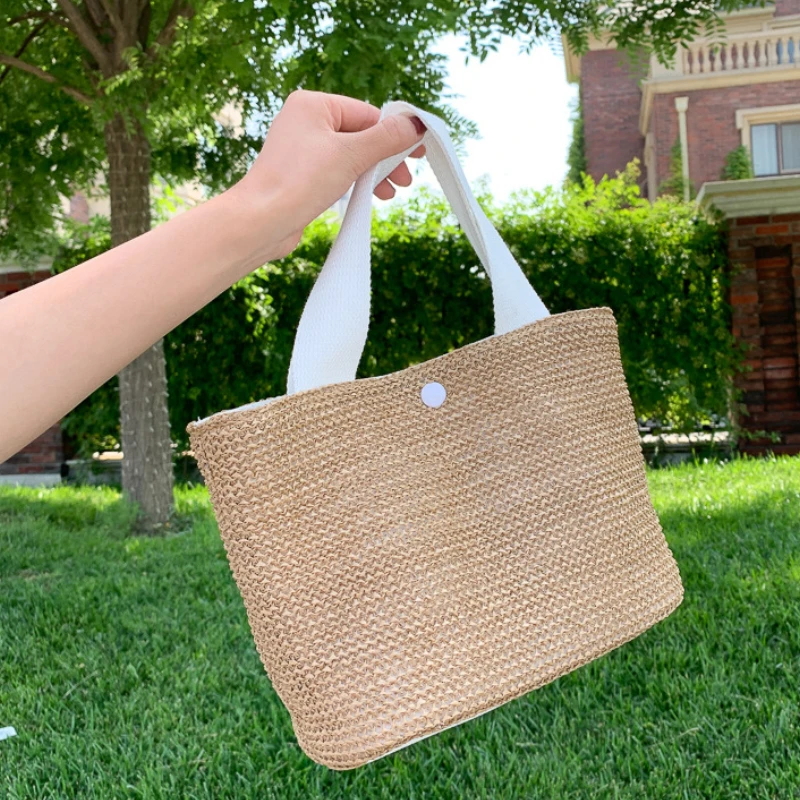 Fashion Braided Women Small Shoulder Bag Summer Straw Ladies Beach Purse Handbags Vintage Seaside Female Casual Tote Bag
Fashion Braided Women Small Shoulder Bag Summer Straw Ladies Beach Purse Handbags Vintage Seaside Female Casual Tote Bag