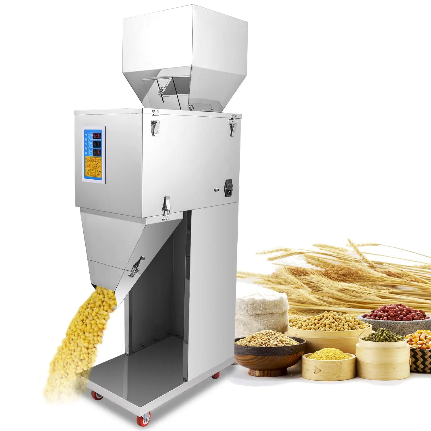 

999 г, автоматическая машина для взвешивания гранул, порошков, семян, кофе, зерен, риса, упаковочная машина