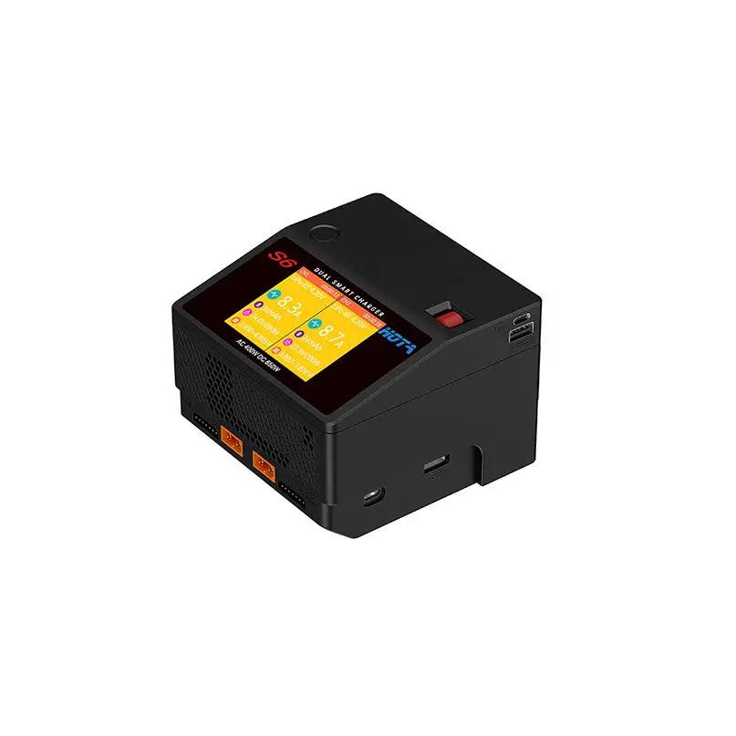 Двухканальное умное ультрамаленькое зарядное устройство HOTA S6 AC400W DC650W 15A с ADP для Lipo LiHV LiFe LiIon NiZn NiCd NiMH аккумуляторов
Двухканальное умное ультрамаленькое зарядное устройство HOTA S6 AC400W DC650W 15A с ADP для Lipo LiHV LiFe LiIon NiZn NiCd NiMH аккумуляторов