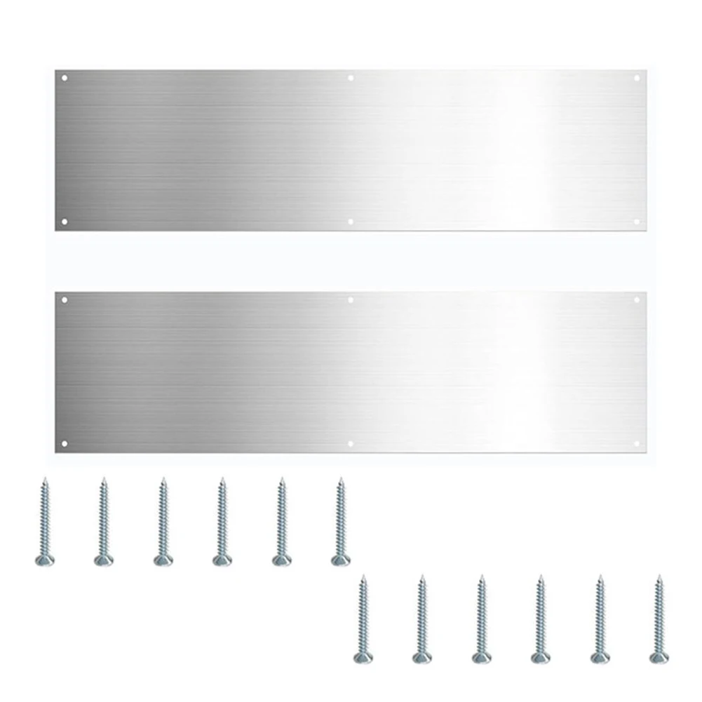 Door Kick Plate 16 inches Aluminum Protector Prevent Pets Scratching Stainless Steel Easy Installation Pack of 2
Door Kick Plate 16 inches Aluminum Protector Prevent Pets Scratching Stainless Steel Easy Installation Pack of 2
