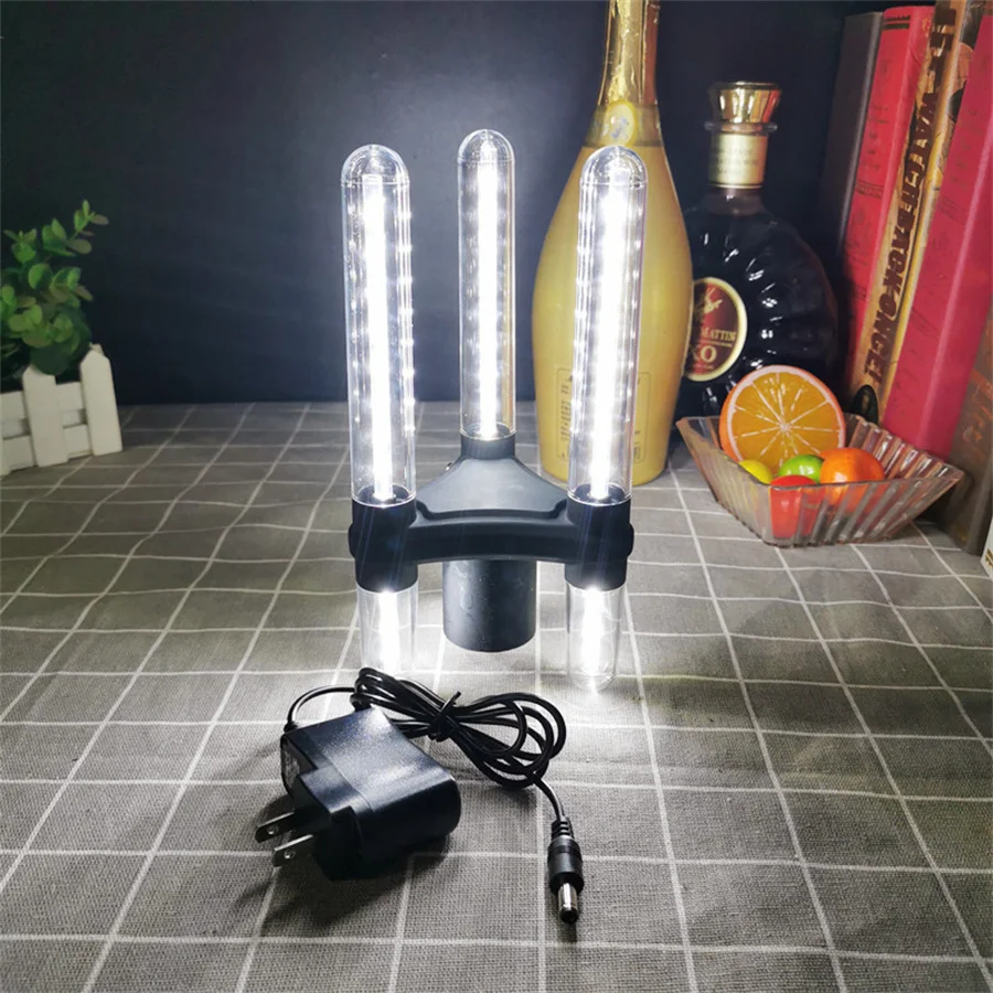 3 Head LED Strobe Baton Rechargeable LED Flash Stick Light Champagne VIP Bottle Service LED Sparkler for Nightclub Party Bar
3 Head LED Strobe Baton Rechargeable LED Flash Stick Light Champagne VIP Bottle Service LED Sparkler for Nightclub Party Bar