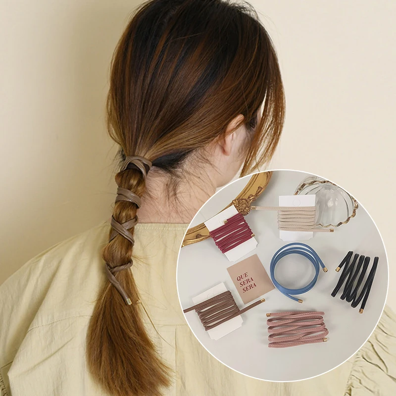 New Women Long Leather Ponytail Holder Hair Tie Headband Fashion Braiding Hairband Girls Bandage Scrunchies Hair Accessories
New Women Long Leather Ponytail Holder Hair Tie Headband Fashion Braiding Hairband Girls Bandage Scrunchies Hair Accessories