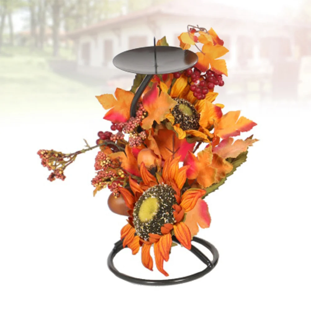 Holder Tea Holder Autumn Artificial Sun Flower Maple Leaf Desktop Decoration Candlestick Table Desktop Ornaments Plating
Holder Tea Holder Autumn Artificial Sun Flower Maple Leaf Desktop Decoration Candlestick Table Desktop Ornaments Plating