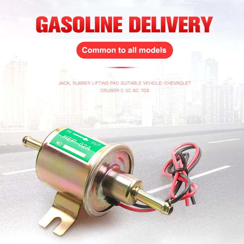 1PC Universal 12v/24v Hep-02a Electric Fuel Pump Inline Diesel Petrol Low Pressure Hep 02a Hep02a For Carburetor Motorcycle ATV
1PC Universal 12v/24v Hep-02a Electric Fuel Pump Inline Diesel Petrol Low Pressure Hep 02a Hep02a For Carburetor Motorcycle ATV