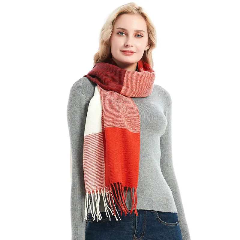 2022 New Plaid Long Scarf Winter Warm Cashmere Women Pashmina Foulard Bandana Scarves Female Luxury Tassel Shawl Wraps
2022 New Plaid Long Scarf Winter Warm Cashmere Women Pashmina Foulard Bandana Scarves Female Luxury Tassel Shawl Wraps