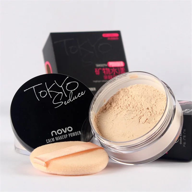 

4 Colors Loose Powder Face Whitening Skin Finish Transparent Mineral Makeup Cosmetic Foundation Setting Powder