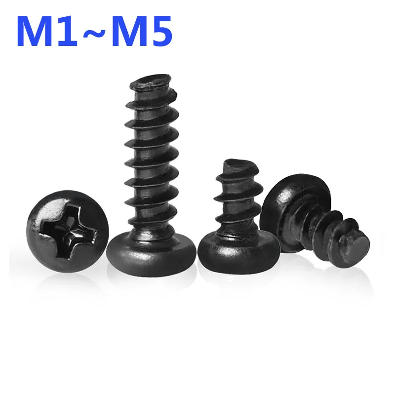 M1 M2 M3 M3.5 M4 M5 Mini Phillips Pan Head Flat Tail Self Tapping Screws Cross Round Head Flat End Small Bolts Black Zinc Plated
M1 M2 M3 M3.5 M4 M5 Mini Phillips Pan Head Flat Tail Self Tapping Screws Cross Round Head Flat End Small Bolts Black Zinc Plated