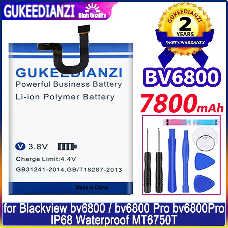 Аккумулятор GUKEEDIANZI 7800mAh для Blackview BV6800 для Blackview BV6800 Pro IP68 Водонепроницаемые батареи MT6750T
Аккумулятор GUKEEDIANZI 7800mAh для Blackview BV6800 для Blackview BV6800 Pro IP68 Водонепроницаемые батареи MT6750T